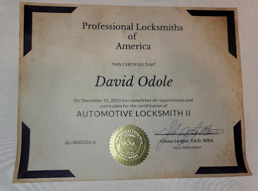 Professional Locksmiths Of America